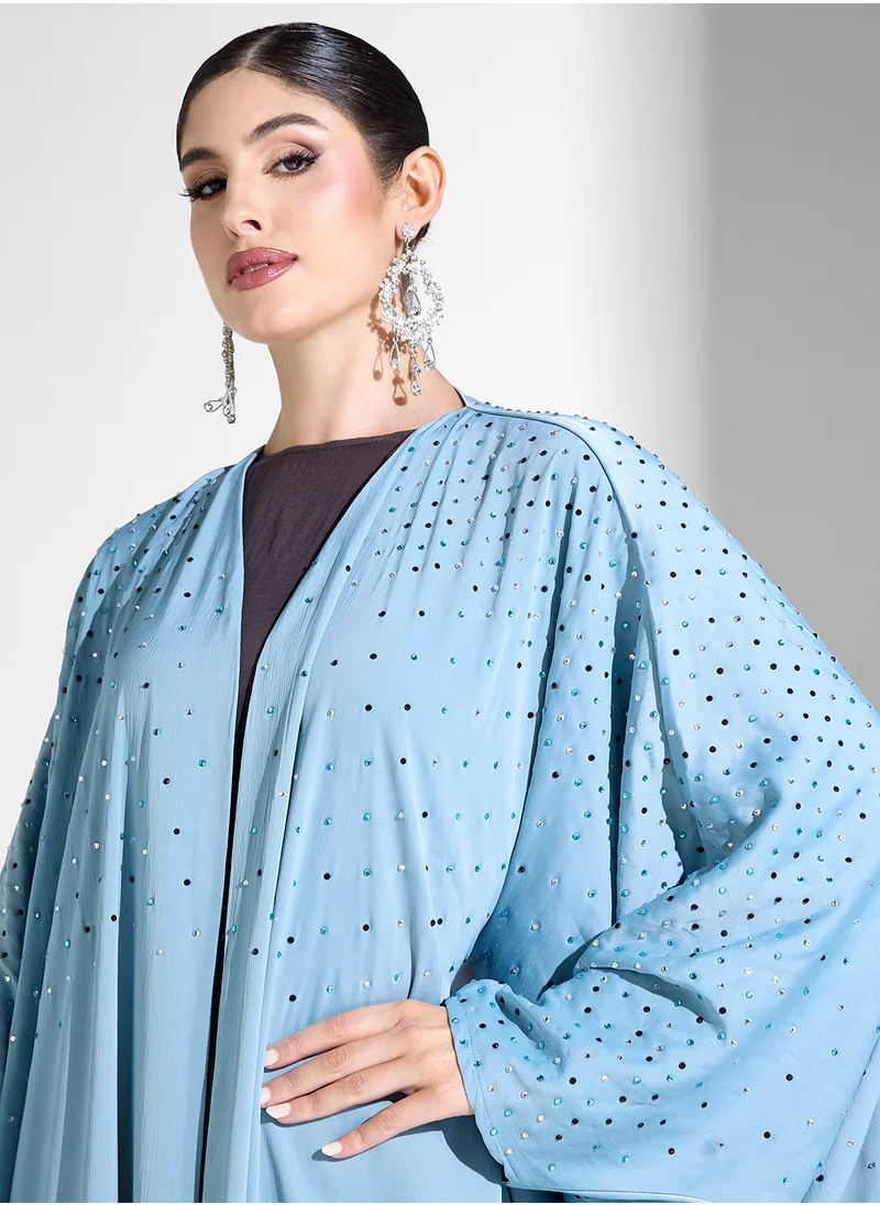 Khizana Embellished Abaya With Sheila