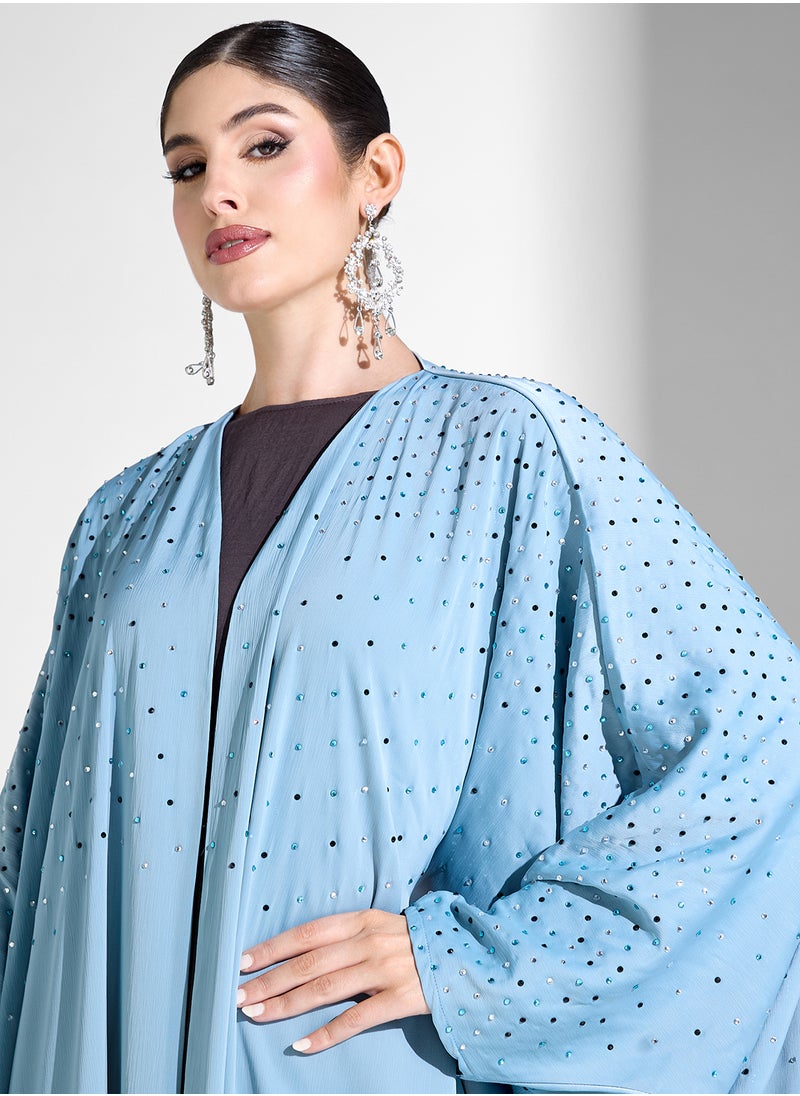Khizana Embellished Abaya With Sheila  - Image 3