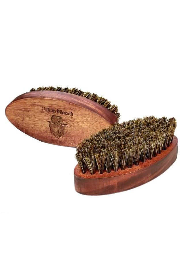 UrbanMooch 100% Boar Bristle Beard Brush & Mustache Brush For Men For A Healthy Beard & Styling - Image 3