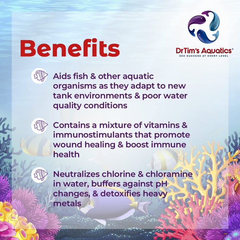 DrTim's Aquatics First Defense for Reef Aquariums – Stress Relief & Immune System Support with Vitamins Immunostimulants Fish Tanks - 8 oz. - Image 3
