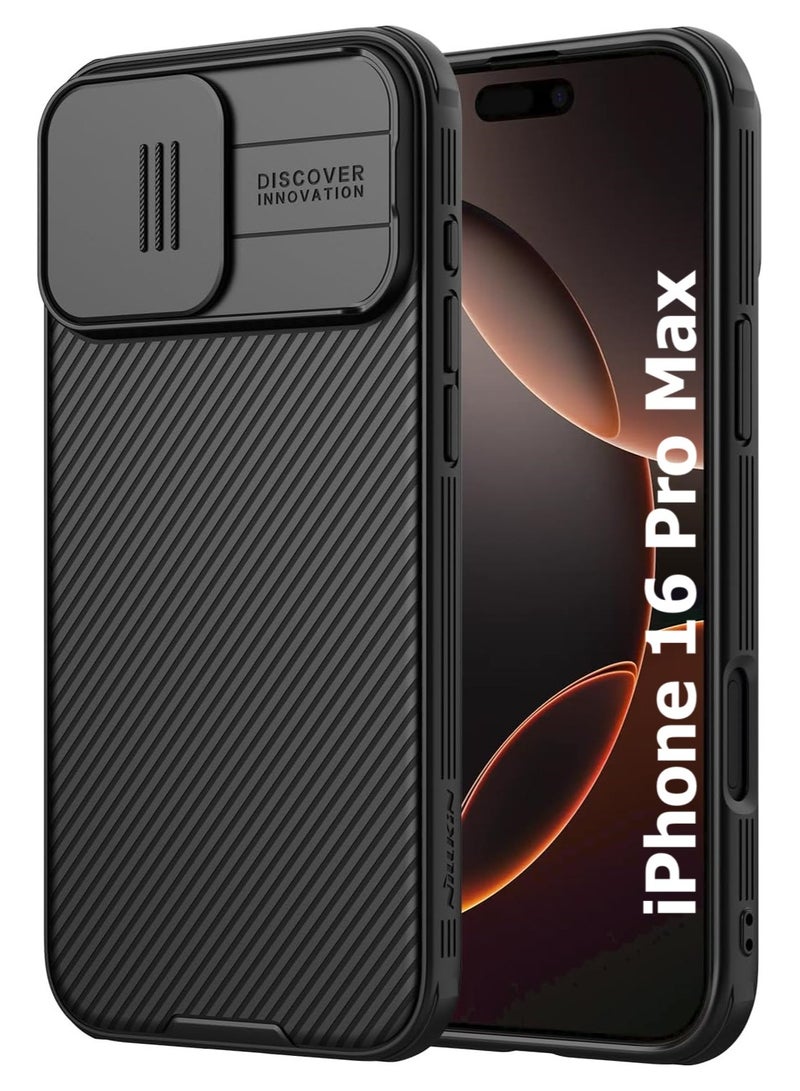 Nillkin Case for iPhone 16 Pro Max Nillkin Camshield Pro Cover with Slide Camera Lens Protection PC Back & TPU Bumper Frame Protection Anti Fingerprint Soft Delicate Touch Case - Image 1