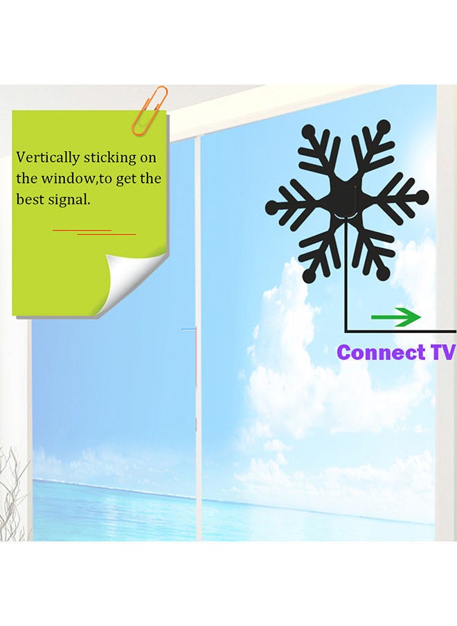 NIBEMINENT 25dB Indoor Digital HDTV Antenna Black  - Image 2