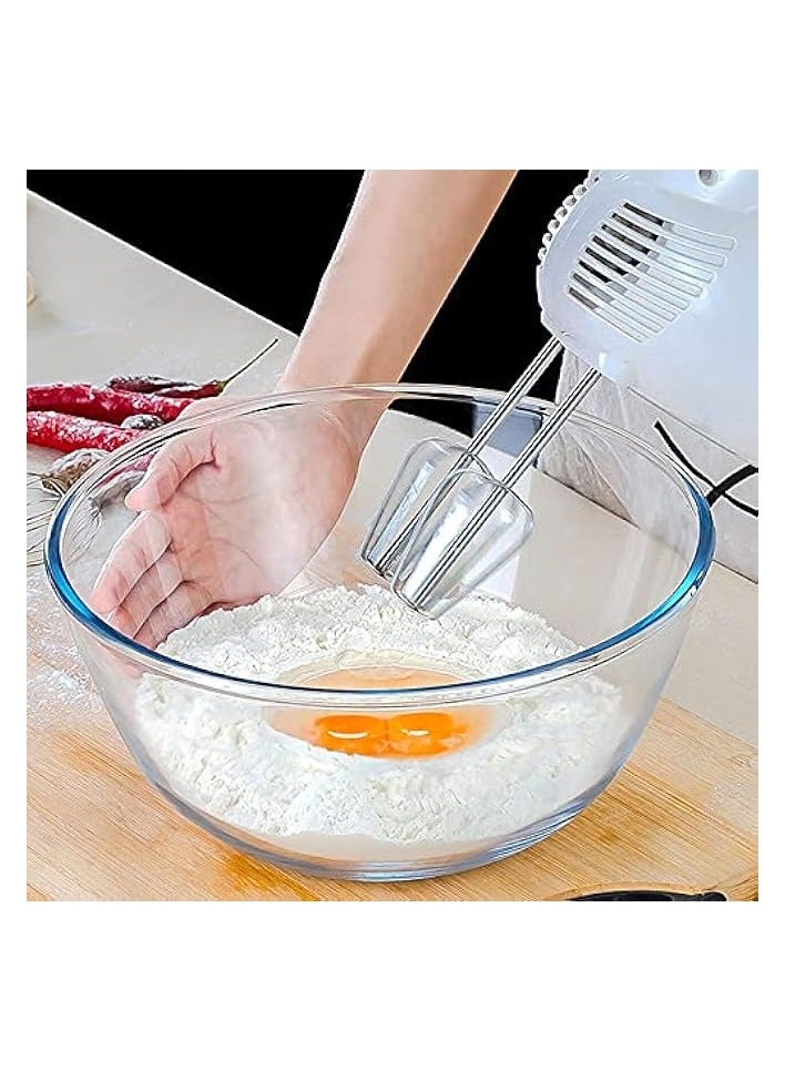 Green Tiger Glass Mixing Bowl Set of 3 for Kitchen, Baking, Prepping, Serving, Cooking 1.1QT, 2.5QT, 4.2QT Large Salad Bowl Set, High Brosilicate Bowl Set, Stackable, Non-toxic, Microwavable, Great Gift - Image 4