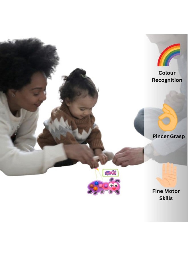 لعبة أحجية خرز مونتيسوري | تُنمّي قبضة اليد اللازمة للكتابة | لعبة مطابقة الألوان والأنماط من الخرز للأطفال من سن 3 سنوات فما فوق | ألعاب تعليمية للأطفال الصغار، ومرحلة ما قبل المدرسة، وأطفال مونتيسوري (أنت) - Image 5