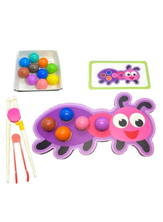 لعبة أحجية خرز مونتيسوري | تُنمّي قبضة اليد اللازمة للكتابة | لعبة مطابقة الألوان والأنماط من الخرز للأطفال من سن 3 سنوات فما فوق | ألعاب تعليمية للأطفال الصغار، ومرحلة ما قبل المدرسة، وأطفال مونتيسوري (أنت) - Image 1