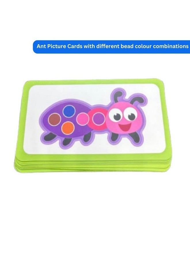 لعبة أحجية خرز مونتيسوري | تُنمّي قبضة اليد اللازمة للكتابة | لعبة مطابقة الألوان والأنماط من الخرز للأطفال من سن 3 سنوات فما فوق | ألعاب تعليمية للأطفال الصغار، ومرحلة ما قبل المدرسة، وأطفال مونتيسوري (أنت) - Image 3