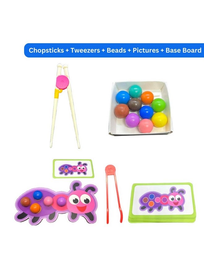 لعبة أحجية خرز مونتيسوري | تُنمّي قبضة اليد اللازمة للكتابة | لعبة مطابقة الألوان والأنماط من الخرز للأطفال من سن 3 سنوات فما فوق | ألعاب تعليمية للأطفال الصغار، ومرحلة ما قبل المدرسة، وأطفال مونتيسوري (أنت) - Image 4