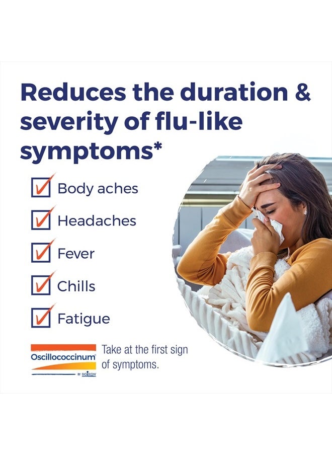 Boiron Oscillococcinum For Relief From Flu Like Symptoms Of Body Aches Headache Fever Chills And Fatigue 60 Count 2 Pack Of 30  - Image 3