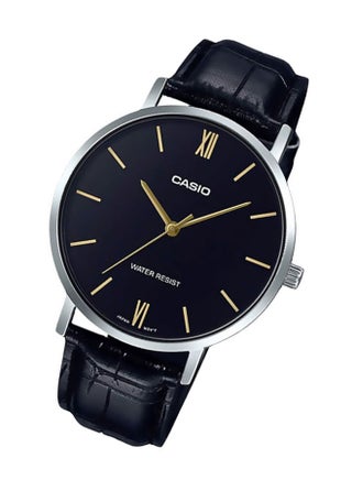 Men Enticer Series Water Resistant Analog Watch MTP-VT01L-1BUDF - 40 mm - Black - view 5