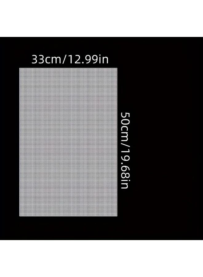 White Large Hole Grid Plastic Mesh Craft Hooks For DIY Carpet Threading And Handmade Accessories - Image 3
