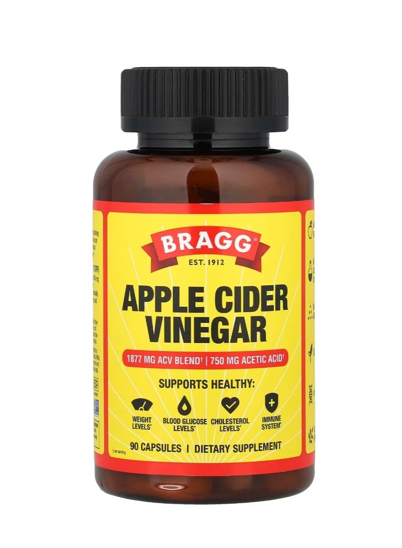 Bragg Apple Cider Vinegar 90 Capsules - Image 1