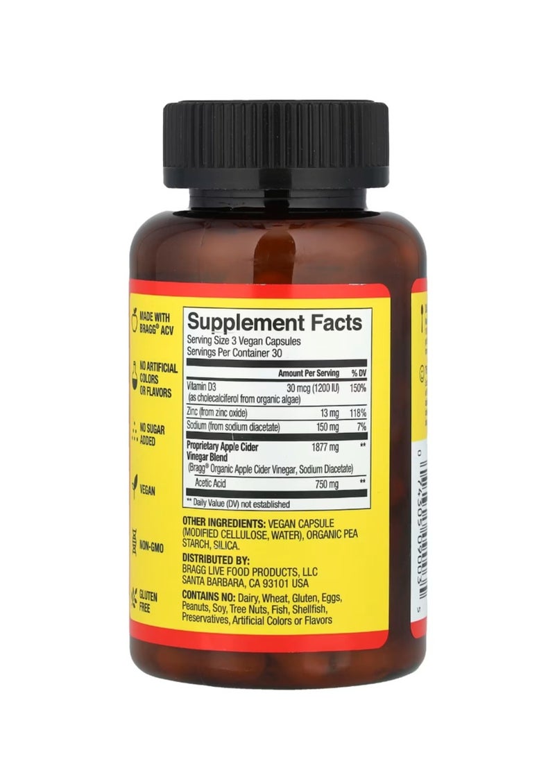 Bragg Apple Cider Vinegar 90 Capsules - Image 2