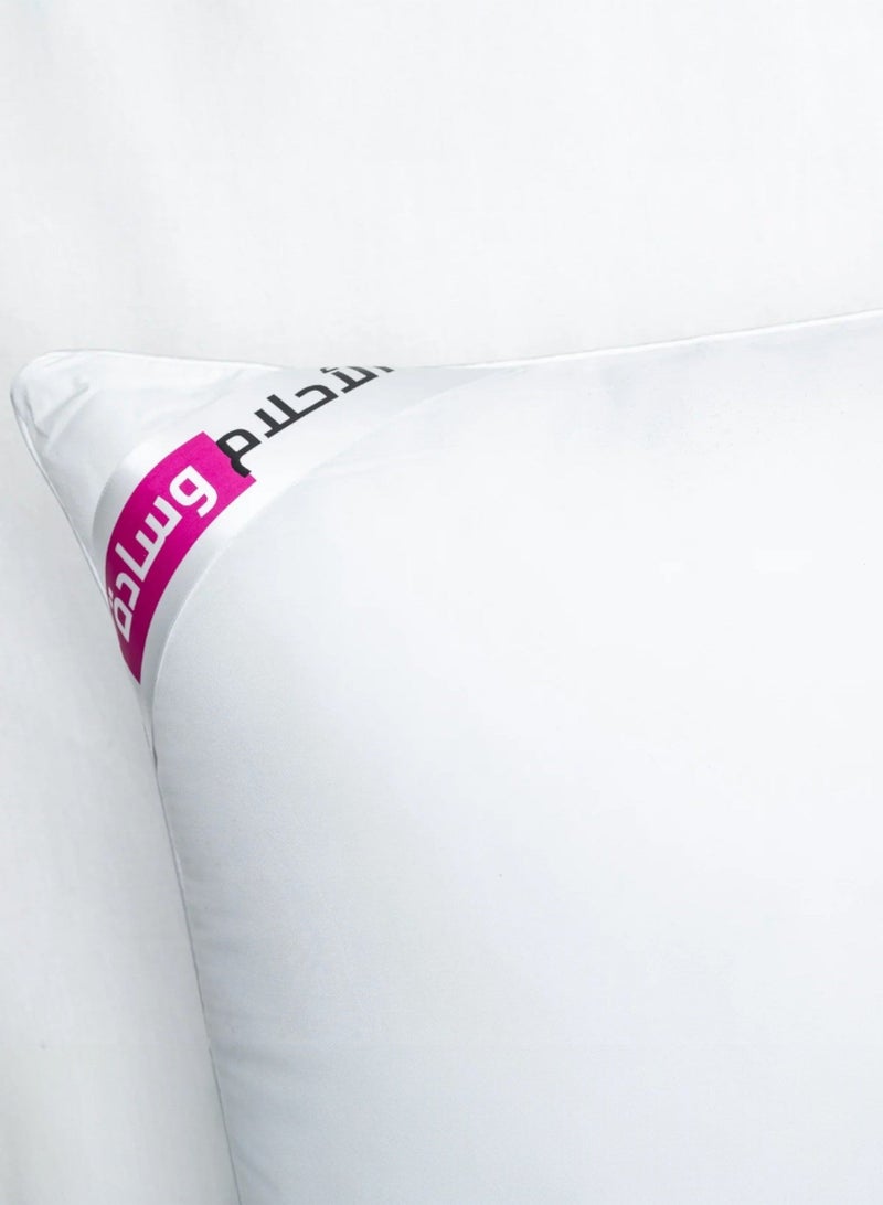 NADAV Dream Pillow – High Loft – 100% Microfiber – White – 70×50 cm - Image 2