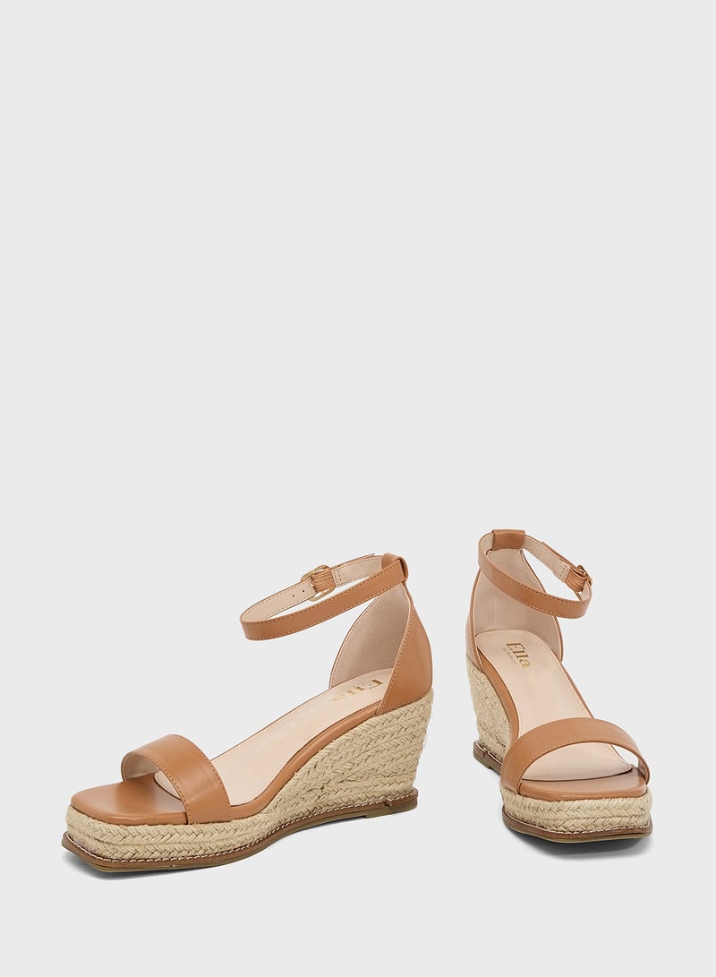 ELLA Double Strap Mid Wedge Sandal - Image 4