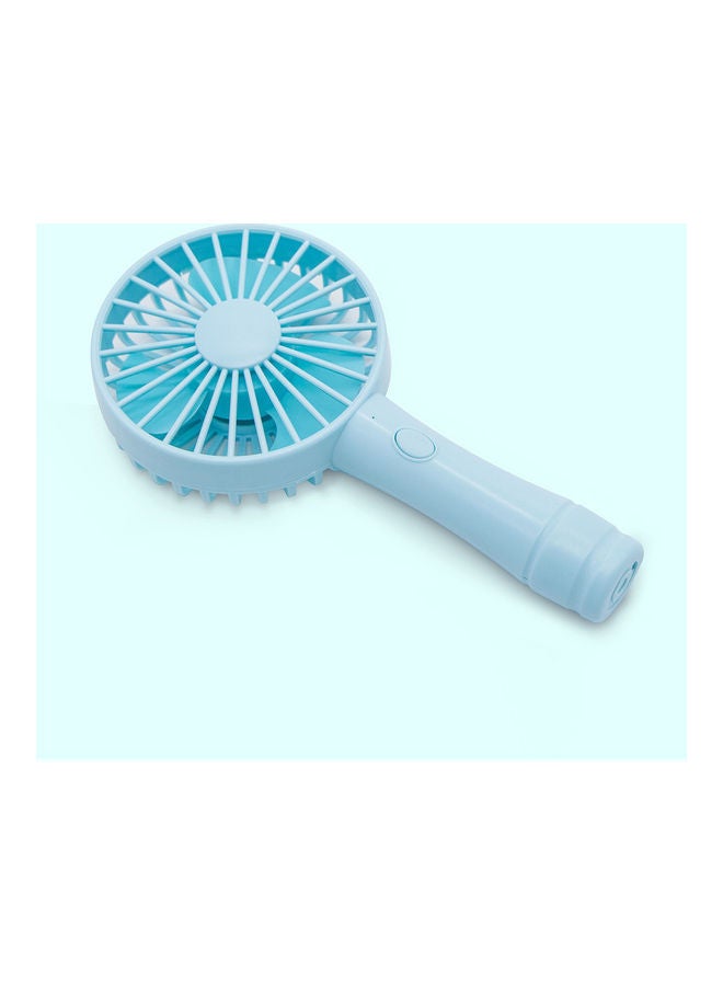 إسكدنيا مروحة K62 صغيرة محمولة باليد وقابلة للشحن بمنفذ USB مزودة ب 3 مستويات للسرعة وتوفر شحناً لاسلكياً للهواتف المحمولة أزرق - Image 3