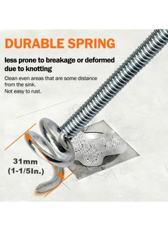 Drain Cleaner, 5.0Mx9.0MM Steel Drain Cleaner, Snake Drain Clog Remover Tool for Sewers, Kitchens,  Bathrooms, Sink Bath Tub, Clogged Drains and Dredge Pipe, Bendable Drain Cleaner. - pzsku/Z07A5A68570CAACF0279BZ/45/_/1731326037/b92eba1a-05cf-43fd-8ad1-f7cbb76e23d8