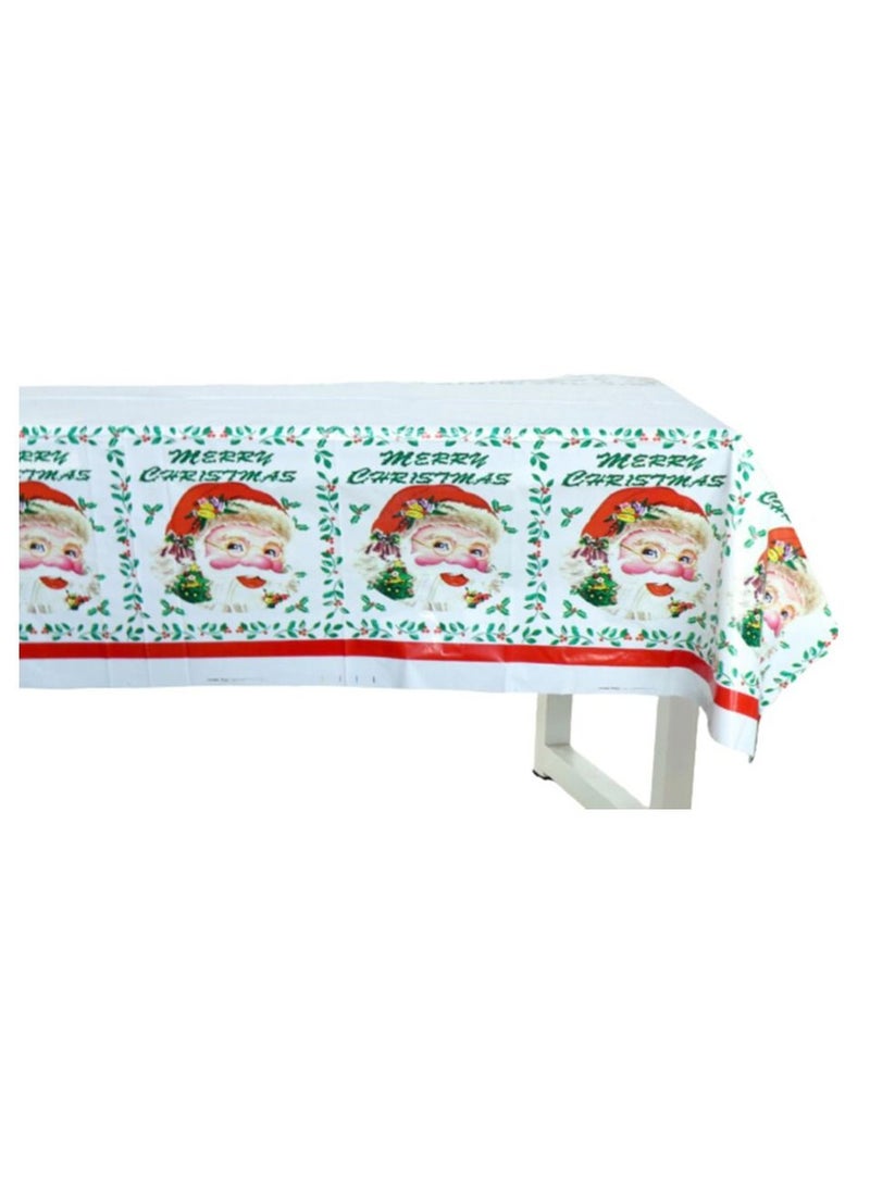 Tamona 1-Piece Christmas Themed Party Table Cover - Image 1