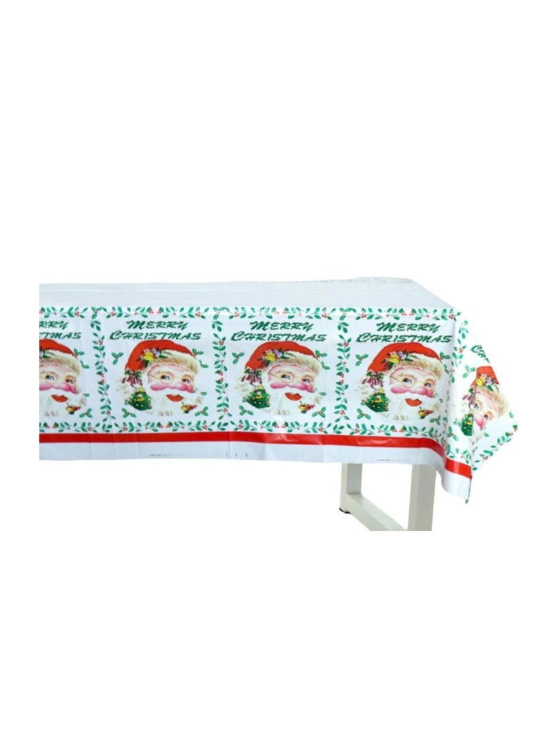 Tamona 1-Piece Christmas Themed Party Table Cover - Image 2