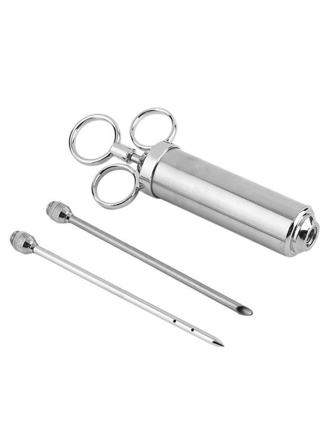 Loquat Stainless Steel Marinade Injector Silver - Image 1