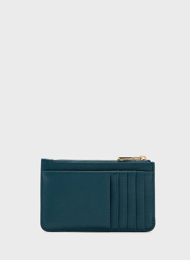 Love Moschino Logo Detailed Zip Over Wallet