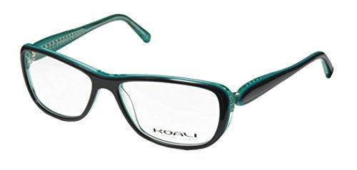 Koali 7184k For Ladies/Women Designer Full-Rim Shape Hip Ophthalmic Fashion Accessory Eyeglasses/Eyeglass Frame (53-14-130, Deep Turqouise/Teal) - Image 1