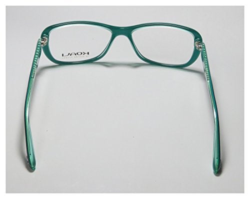 Koali 7184k For Ladies/Women Designer Full-Rim Shape Hip Ophthalmic Fashion Accessory Eyeglasses/Eyeglass Frame (53-14-130, Deep Turqouise/Teal) - Image 5