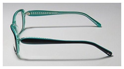 Koali 7184k For Ladies/Women Designer Full-Rim Shape Hip Ophthalmic Fashion Accessory Eyeglasses/Eyeglass Frame (53-14-130, Deep Turqouise/Teal) - Image 4