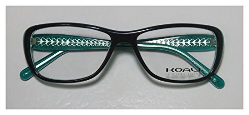 Koali 7184k For Ladies/Women Designer Full-Rim Shape Hip Ophthalmic Fashion Accessory Eyeglasses/Eyeglass Frame (53-14-130, Deep Turqouise/Teal) - Image 2