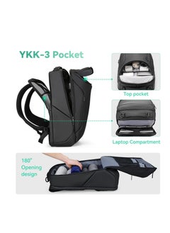MARK RYDEN 3 Pocket Multi-function Backpack Multi-layer Pockets Independent Laptop Interlayer  - Image 2