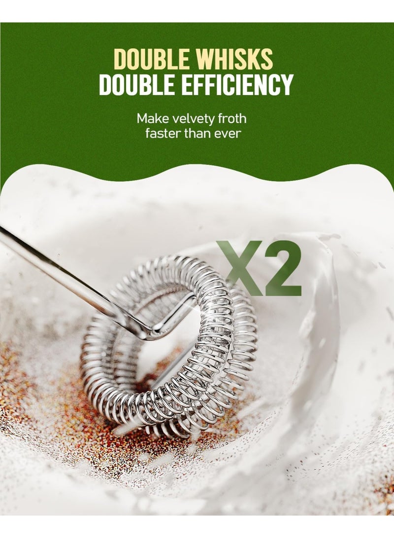 تُجَّار زَرَّة حزمة مطحنة القهوة الكهربائية ومخفوق الحليب ثنائية الاستخدام 2-في-1 | مطحنة قهوة كهربائية قابلة للشحن مزودة بطحن مخروطي مع 40 إعداداً قابلاً للتعديل + جهاز خفق الحليب بثلاث سرعات لتحضير اللاتيه والكابتشينو والإسبريسو وطريقة V60 والفرنش برس ونسكافيه والشوكولاتة الساخنة - Image 5