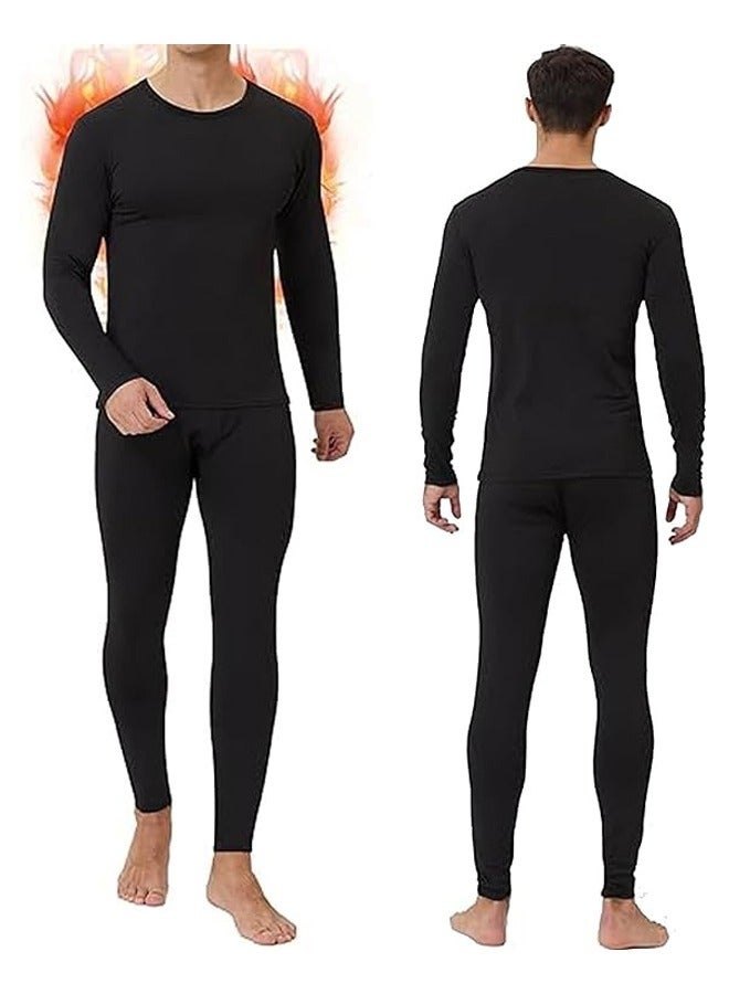Excefore Men Thermal Underwear Set, Men Thermal Base Layer Long Sleeve pajama, Thermal Long Johns Top & Bottom Set,Compression, Cycling, Skiing, Training, Hiking, Outdoor Sports （XXL）  - Image 1