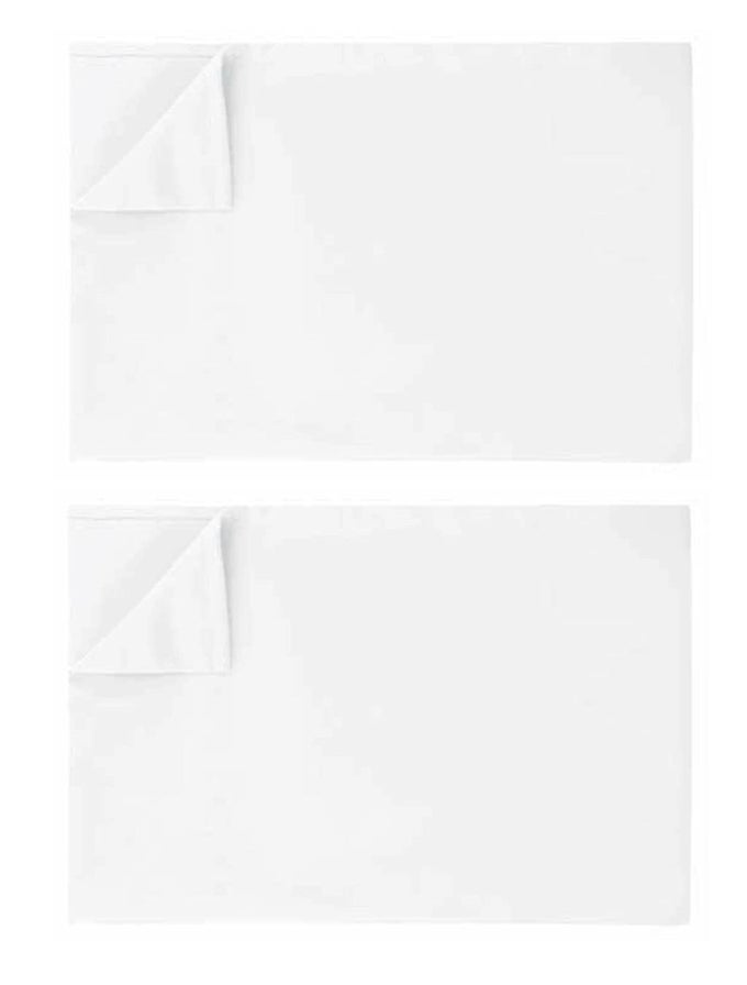 TWIN SIZE FLAT SHEET ONLY1500 SERIES LUXURY BRUSHED MICROFIBER BED TOP SHEETWRINKLE FADE RESISTANT2 PACKWHITE
