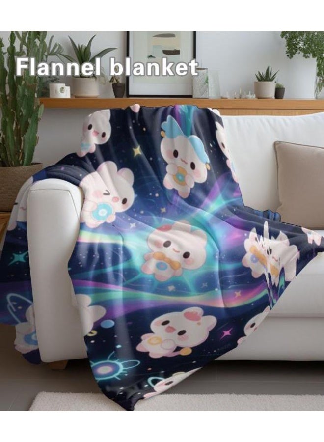 عام بطانية رقيقة من الفانيلا الكرتونية للأطفال والرضع (دافئة ومريحة، ومناسبة للنوم والألعاب) 70 سم * 100 سم - Image 3