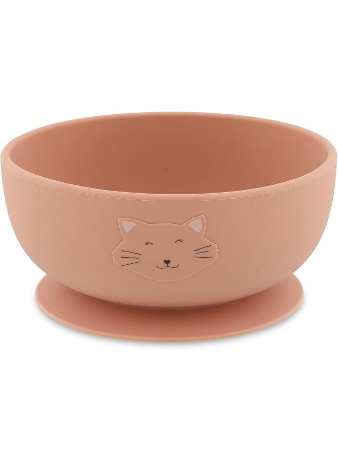 Trixie Silicone Bowl with Suction Mrs. Cat - Non-Slip Baby Feeding Bowl
