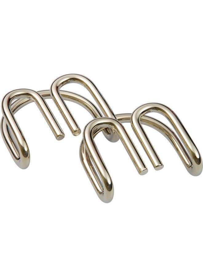 PLUSPOINT 6Pc Brain Teasers Metal Wire Puzzle Toys Metal Puzzle Toys For Gifts, Party Favors, Prizes, Disentanglement Puzzle Unlock Interlock Toys - Iq Puzzle Brain Teaser (6 Pc), Kids - Image 4