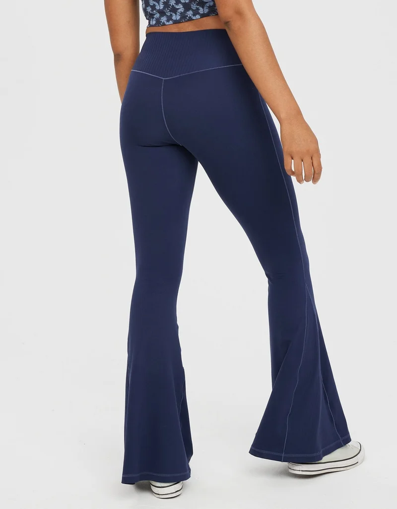 Aerie OFFLINE By Aerie Real Me High Waisted Crossover Flare Legging