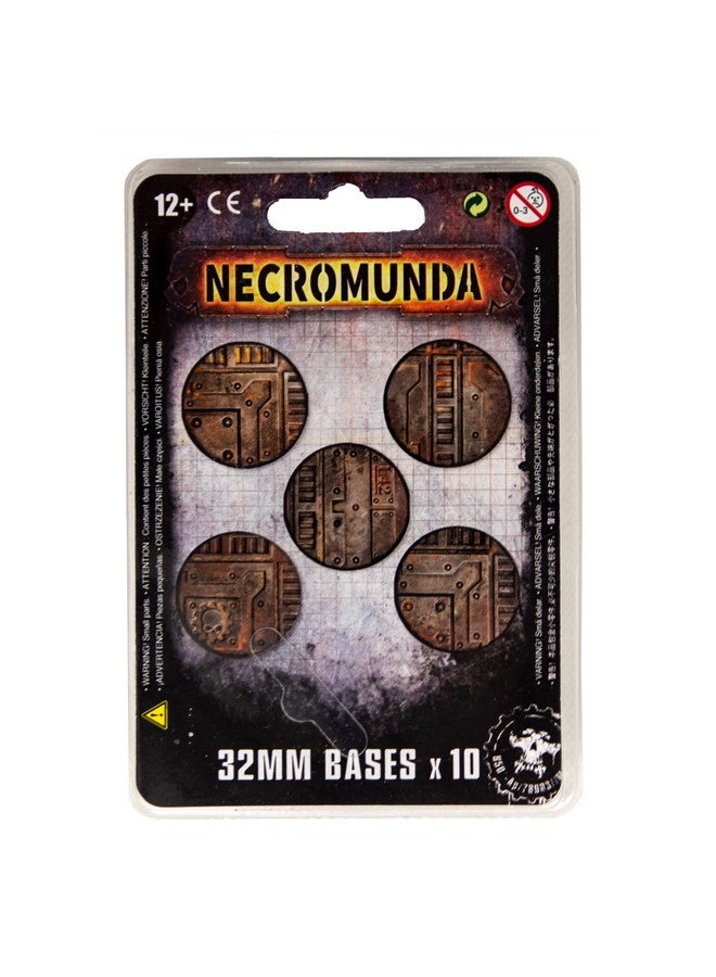 Games Workshop Warhammer Necromunda 32MM Bases x 10 - Image 1