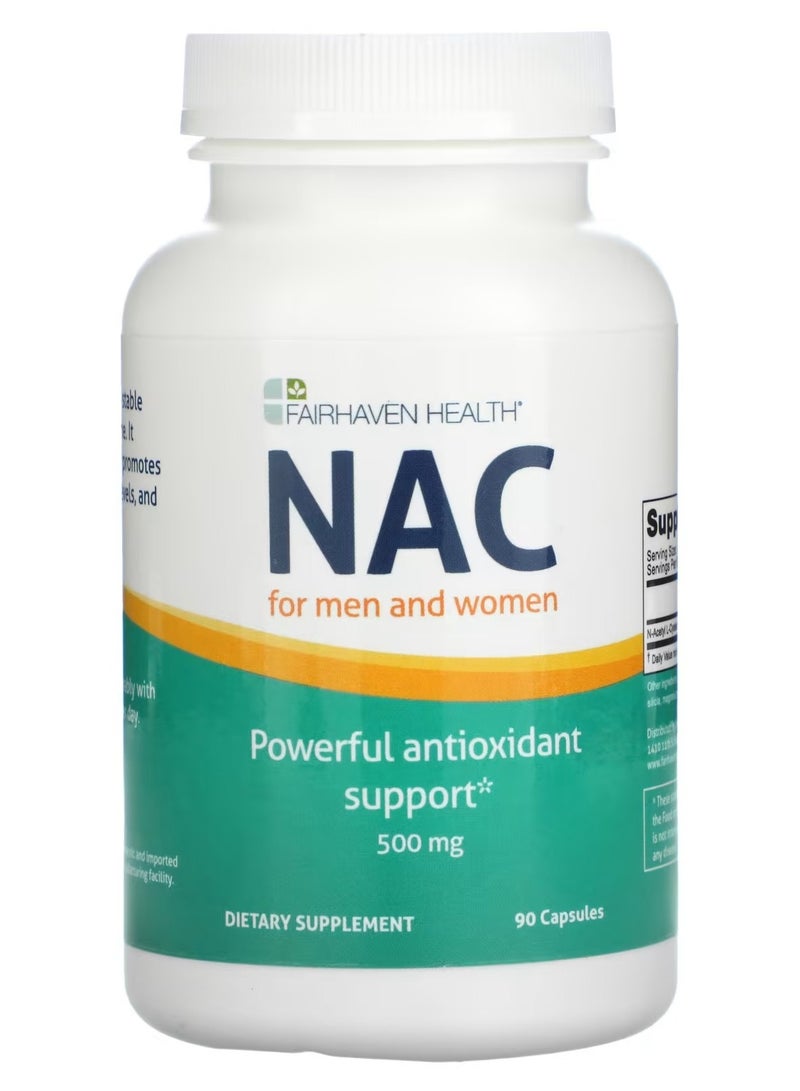 NAC for Men and Women 500 mg 90 Capsules