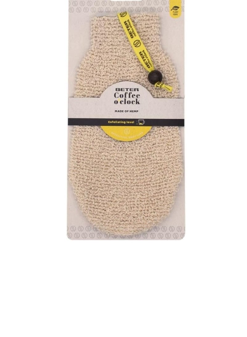 BETER Beter Coffee O'clock Exfoliating Bath Glove Made With  Plant Fibers - Image 2