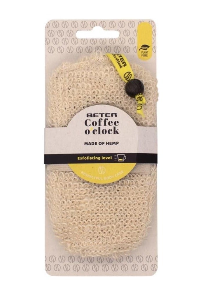 BETER Beter Coffee O'clock Exfoliating Bath Glove Made With  Plant Fibers - Image 1