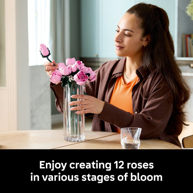 LEGO Botanicals Pink Bouquet, Valentine's Day Flower Building Set for Adults (789 Pieces) 10374 - Image 4