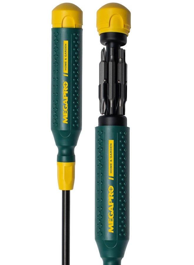 MEGAPRO® 15-in-1 Original Multi-bit Screwdriver | Home DIY & Repair | Construction | Tradeswork | 14 Industrial-grade bit tips | 1/4" Hex Drive in shaft (Home & Garden) - Image 1