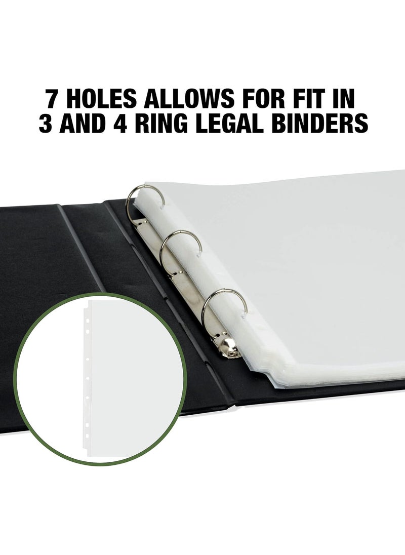 Samsill Samsill Sheet Protectors 85 x 14 Inch Document Protectors for Legal Binder Heavyweight Clear Legal Size Top Loading Acid Free 30 Pack  - Image 4