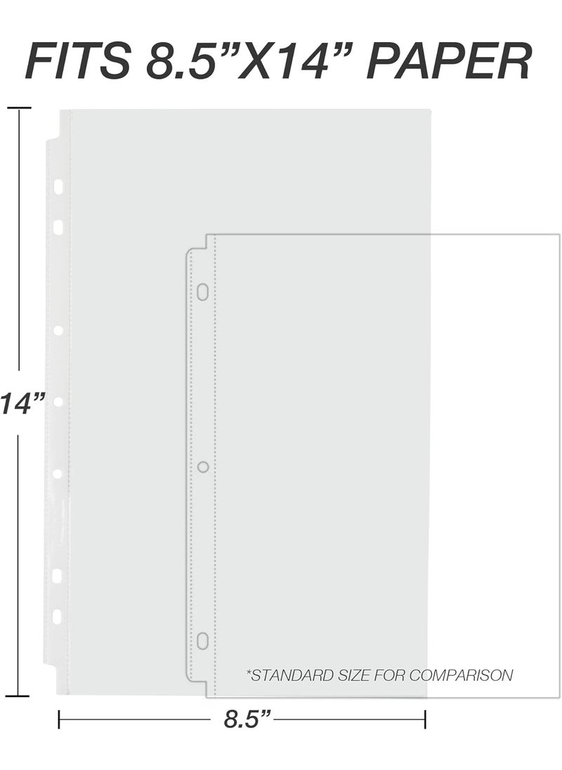 Samsill Samsill Sheet Protectors 85 x 14 Inch Document Protectors for Legal Binder Heavyweight Clear Legal Size Top Loading Acid Free 30 Pack  - Image 2