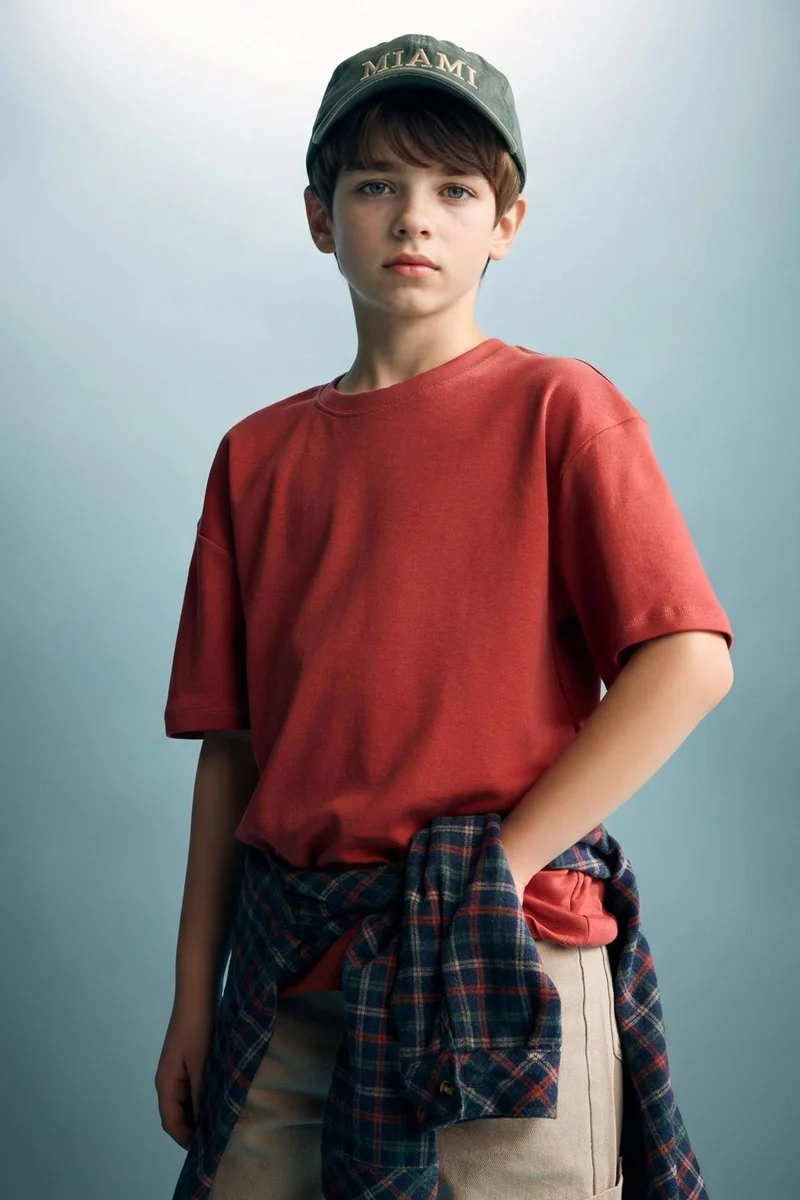 ديفاكتو Boy Oversize Fit Short Sleeve T-Shirt