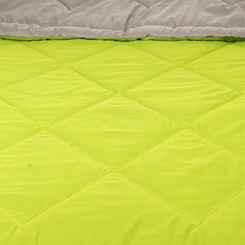 SVT Microfiber 200TC Comforter (Double_Green & Grey) - Image 3