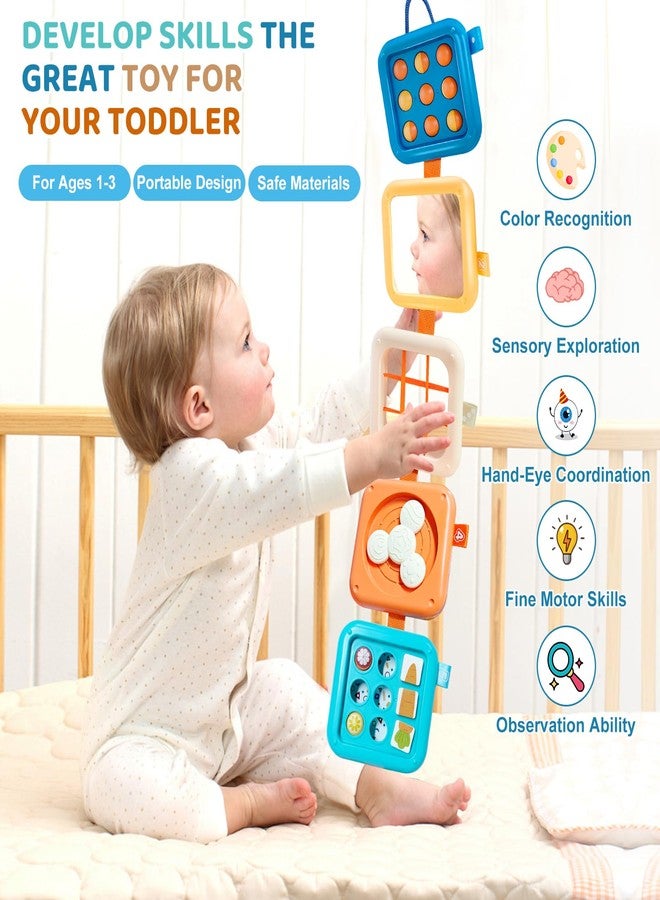 Toylfort Montessori Toys for Baby 6-12 Months: Sensory Activity Cube with Fine Motor Skills - Travel Busy Board Busy Cube Gifts for 1 Year Old Boy Girl - Image 5
