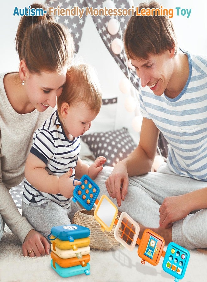 Toylfort Montessori Toys for Baby 6-12 Months: Sensory Activity Cube with Fine Motor Skills - Travel Busy Board Busy Cube Gifts for 1 Year Old Boy Girl - Image 4