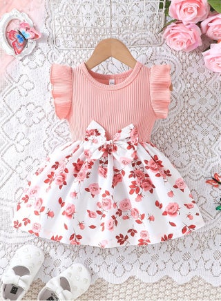 slim fit dress slacks Penelope Lace Dress at Baby Beau & Belle main image 0