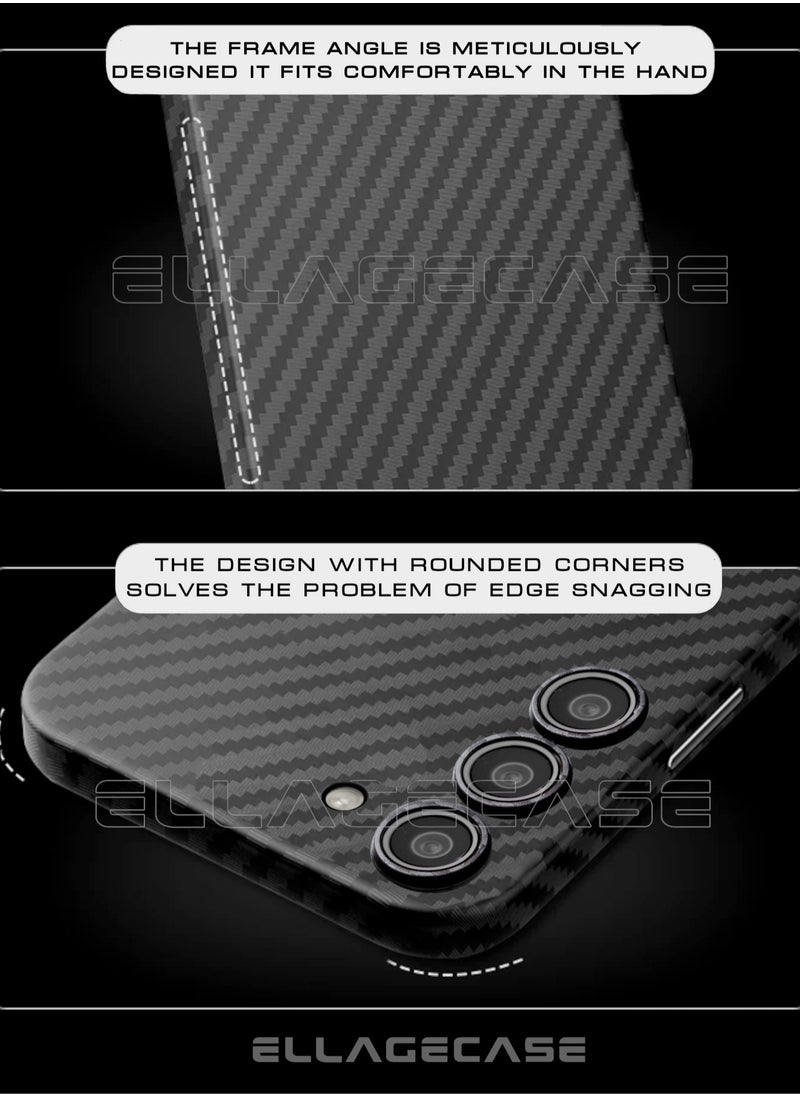 Case for Samsung Galaxy S23, Black Carbon, Solid Camera Protection, Ultra-thin and Lightweight, Plastic-coated Carbon, Compatible with Magsafe and Wireless Charging - pzsku/Z07A6AED66CD73A4BF449Z/45/_/1728885834/99719fba-2c11-4567-8f5d-4ea6fc3d247f